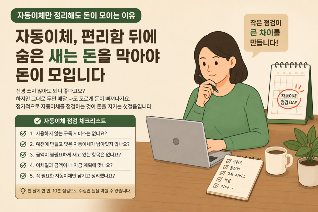 자동이체 점검, 불필요한 지출 줄이는 방법 썸네일