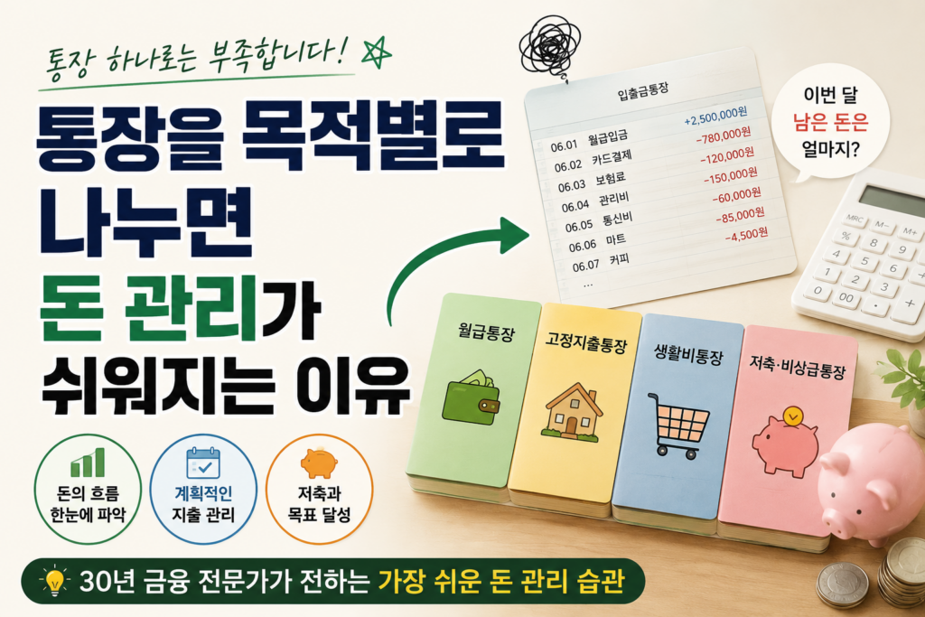 통장 나누기, 목적별로 돈 관리가 쉬워지는 이유 썸네일